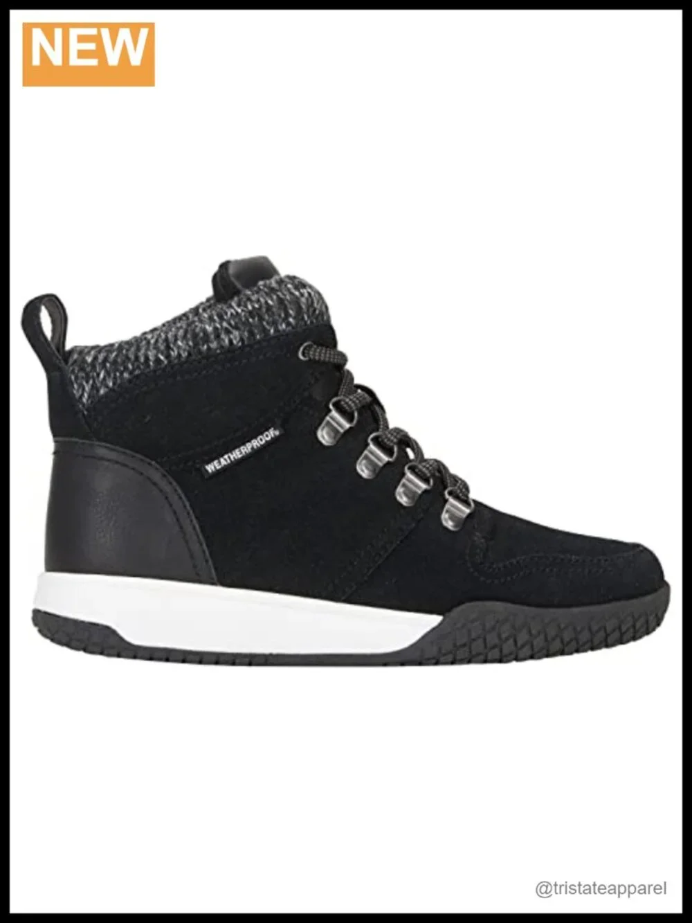 Women's Waterproof Suede Hiking Boots Lace Up D-Ring Cold Weather